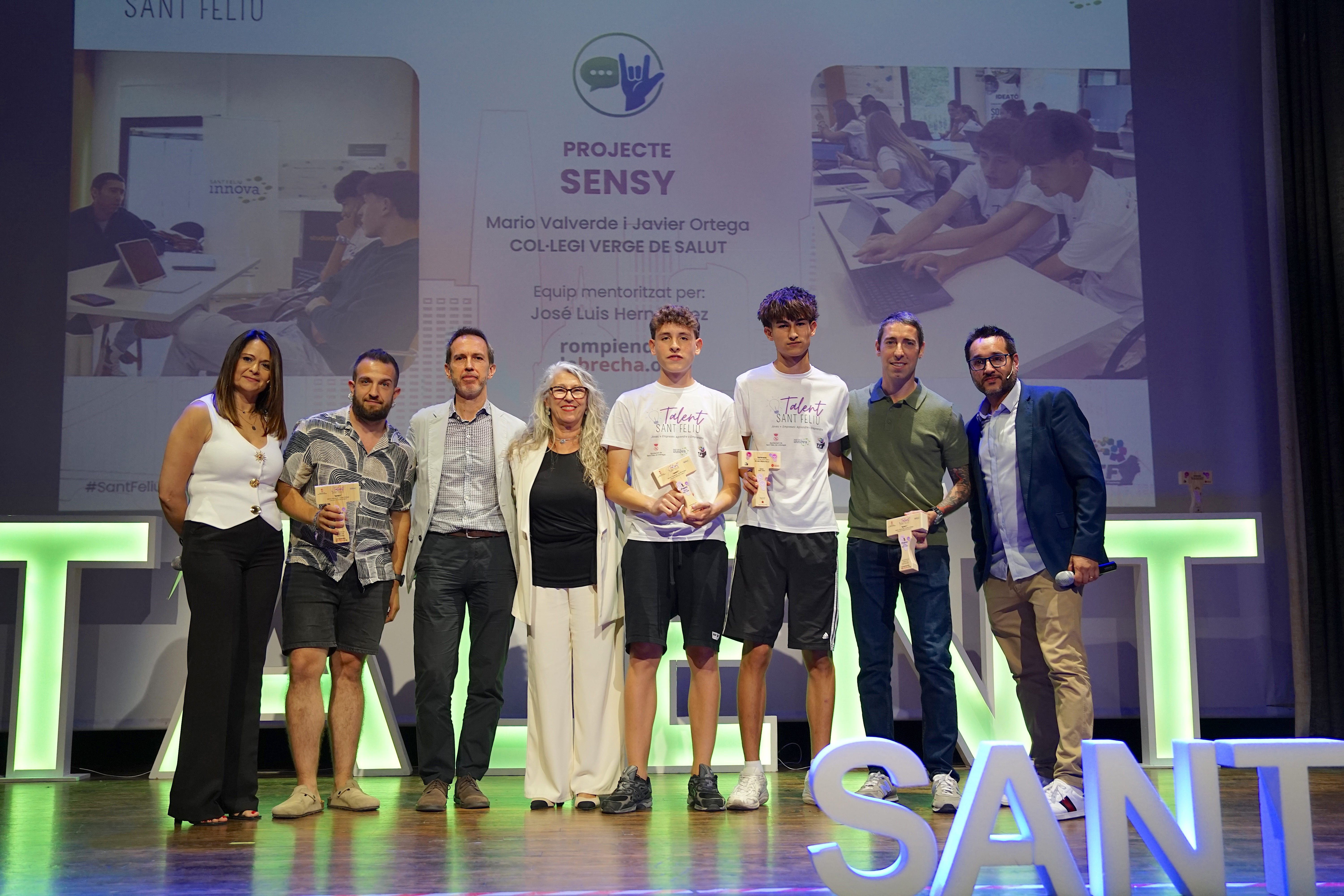 Entrega del primer premio de Sant Feliu Talent 2026 al proyecto SENSY